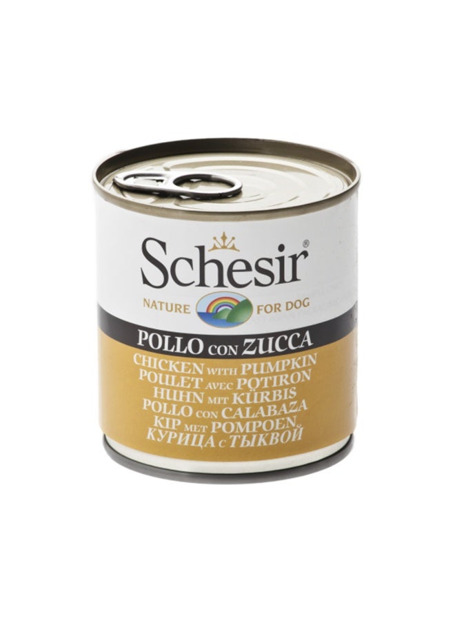 Schesir Chicken With Pumpkins Canned Dog Food - 285g