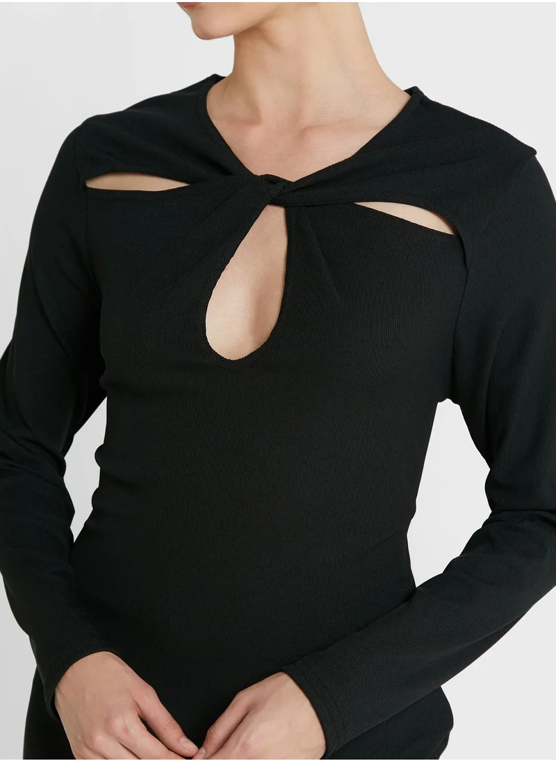 RIVER ISLAND Extreme Cut Out Mini Dress