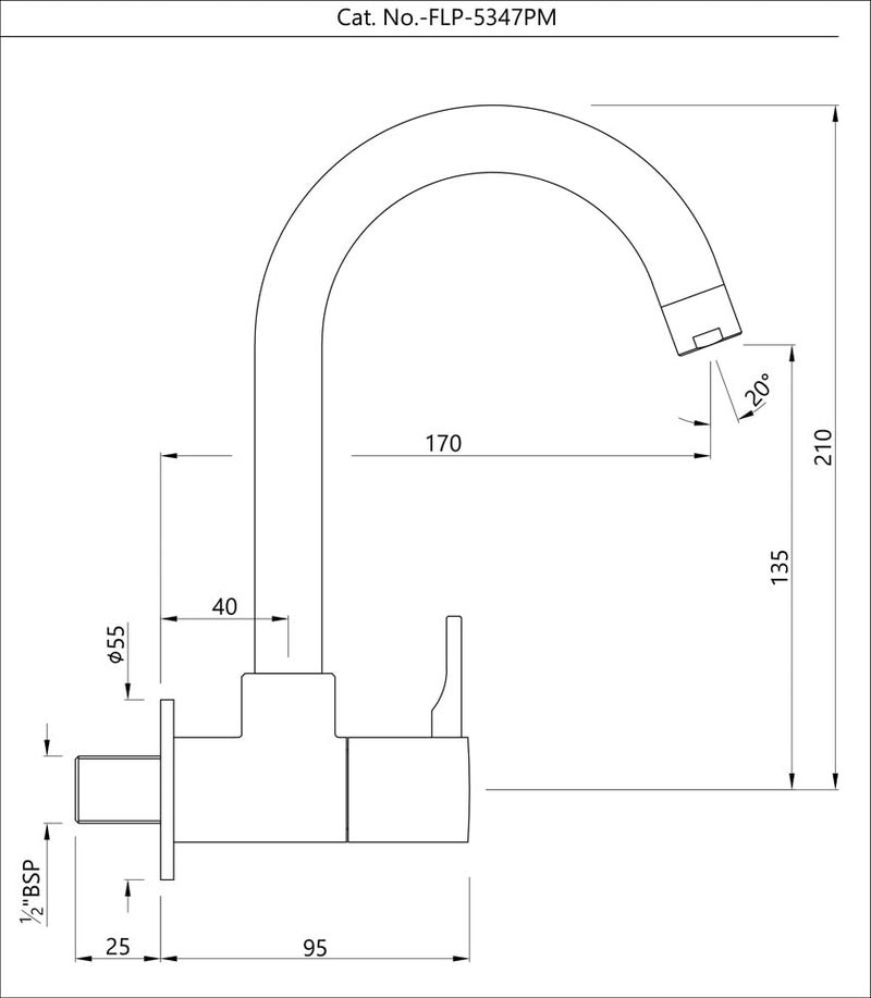 Jaquar SINK COCK WITH EXTENDED SWINGING SPOUT ( - Image 3