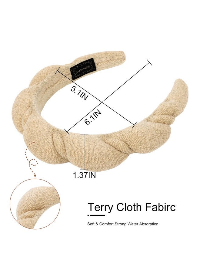 Amariver Spa Headbands for Women Skincare Headband for Washing Face Make Up Headband Face Wash Hair Band Terry Cloth Headband Puffy Face Wash Headbands for Women Girls - Image 3