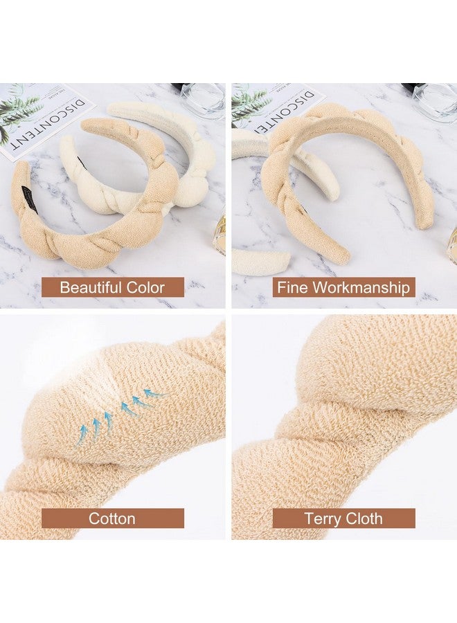 Amariver Spa Headbands for Women Skincare Headband for Washing Face Make Up Headband Face Wash Hair Band Terry Cloth Headband Puffy Face Wash Headbands for Women Girls - Image 2