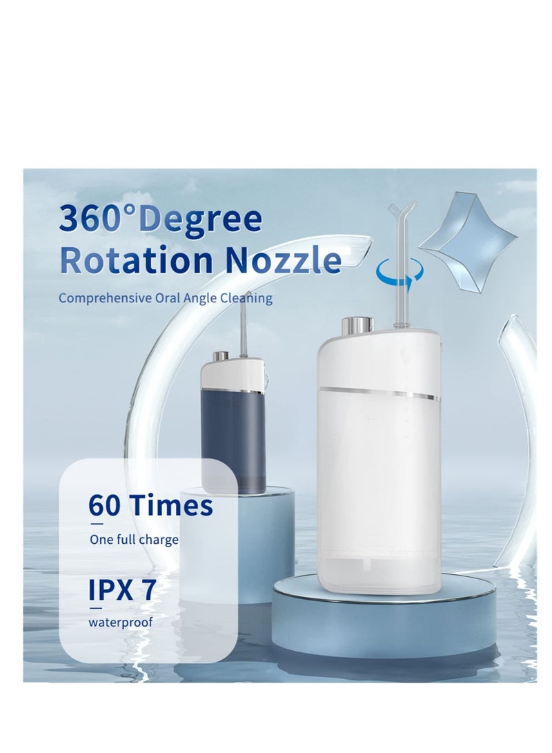 SYOSI Water Dental Flosser Cordless for Teeth 3 Modes IPX7 Waterproof Home Travel Water Flossers for Teeth Braces Bridges Care Water Teeth Cleaner with 4 Flossing - Image 2