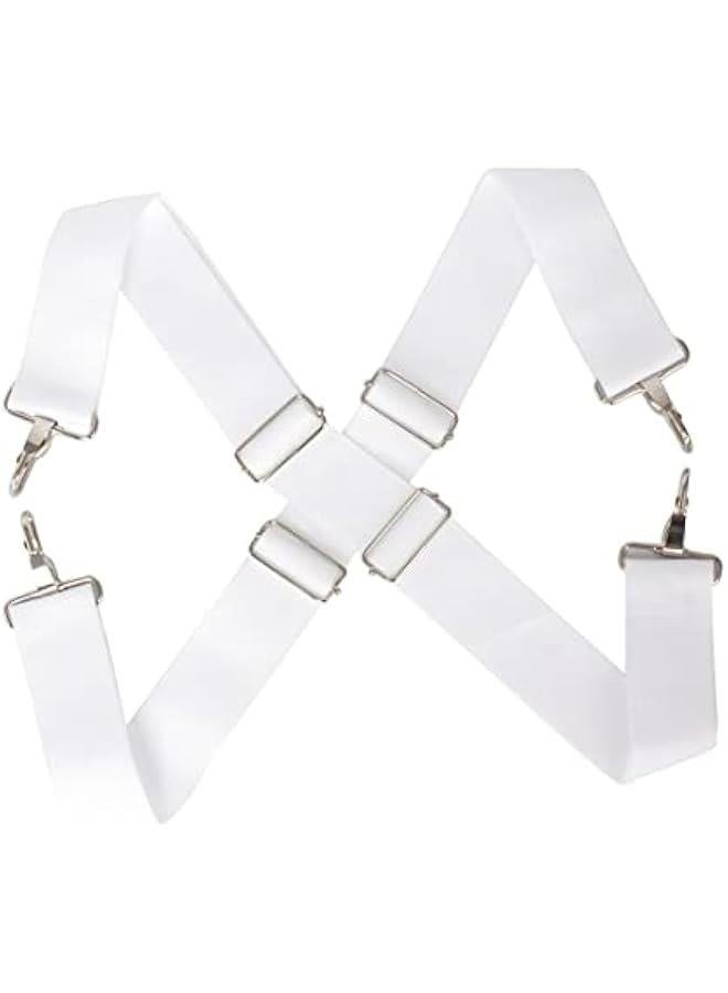 Generic Drum Strap Snare Drum Adjustable Nylon Double Shoulder Strap Cross Sling Holder (1 Pc)  - Image 1