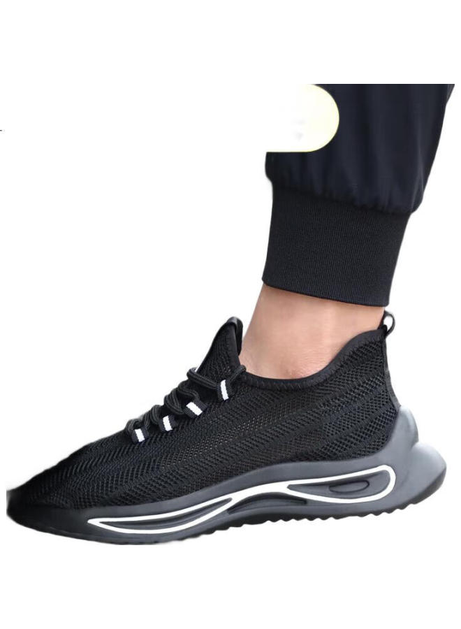 JUNBU Safety Shoes For Men, Summer Breathable Steel Toe Cap, Anti-Smashing, Anti-Puncture, Lightweight, Odor-Resistant, Construction Site Work Shoes 1080S Size 41 - Image 3