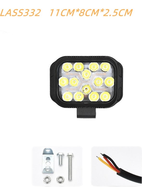 Space - 11CM Sliding Signal Fog Lamp Set 12-80V White-Amber / LASS332 - Image 1