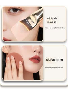 JOSQUEWNN Fish Tail Foundation Brush, Features a Curved Shape That Applies Product Lightly And Evenly. Short Dense Soft Bristles Flat Cheek Brush, Cheek Cream Cheek Cleansing Brush, Concealer Brush, Luxury Fiber Bristle, Making It Perfect For Both Foundation And Masks.  - Image 3