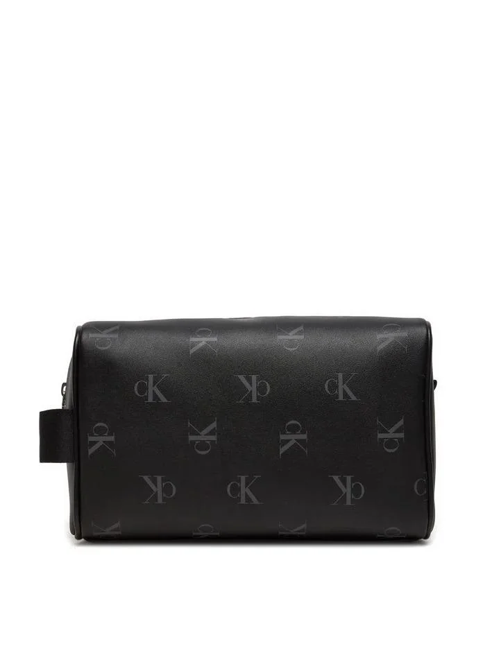CALVIN KLEIN AOP Dopp Kit Cosmetic Bag Color Black