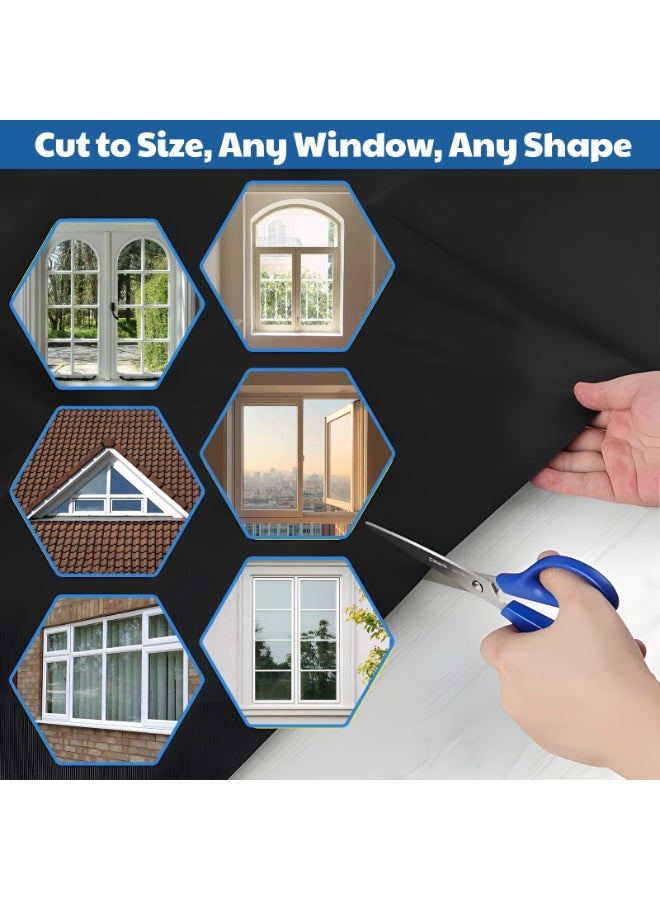 Lucky Kids Portable Blackout Curtain with Velcro – Cut-to-Fit Blackout Window Cover Film for Travel & Home – 145x300cm / 145x400cm, Light Blocking Shades for Windows, Removable & Reusable - Image 2