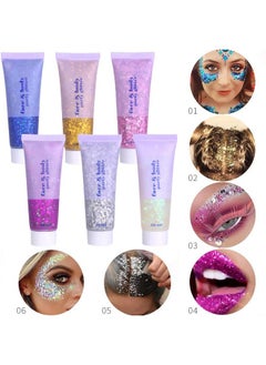 2 Color Face And Body Glitter Gel, Neon Outfit Glow Party For Body Hair Face Nail Glitter Stick Makeup. (02-Gold &05-Silver) - pzsku/Z9706041AEA10164AA786Z/45/_/1733729936/94486d96-4e66-4edf-a428-68f4b173a4c7