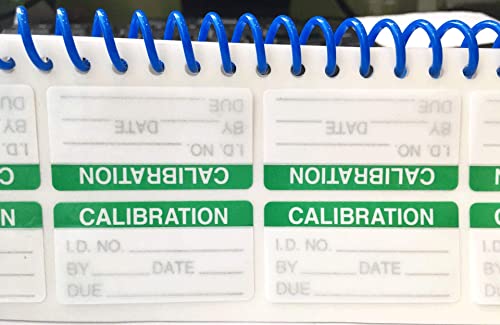 wootile ملصقات المعايرة ذاتية الترقيم مع غلاف حلزوني لفحص معدات NIST ISO-900 ملصق سلامة مراقبة الجودة (1 × 2 بوصة) - Image 5