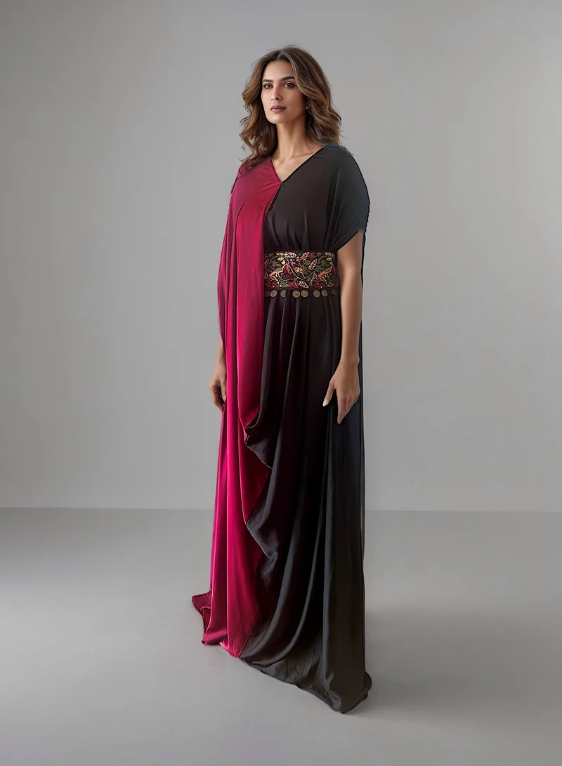 إكستاسي Dual shade kaftan