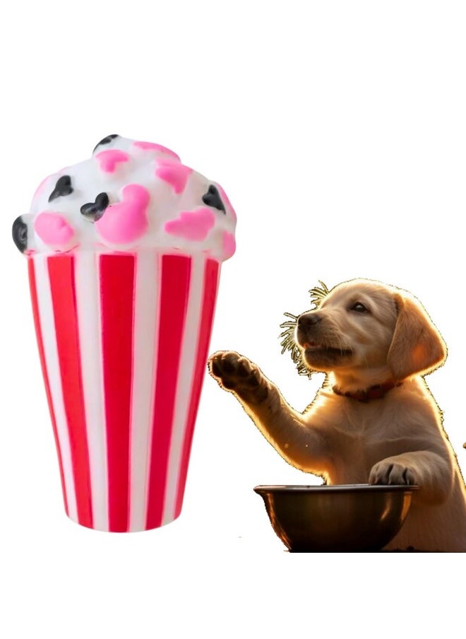 Western Era Ice Cream Cup Squeaky Toy -Interactive Plush Toy, Unleash Fun In Your Furry Friend, Buddy For Dogs & Cats, Perfect For Playtime, Chew Time, Cuddle Time, Long-Lasting For Your Beloved Pet  - Image 1