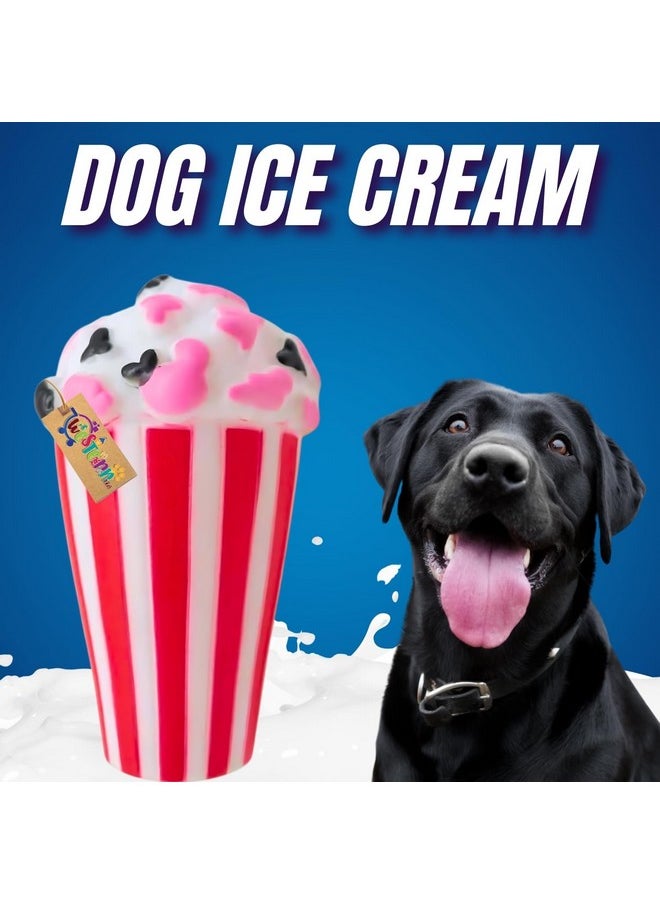 Western Era Ice Cream Cup Squeaky Toy -Interactive Plush Toy, Unleash Fun In Your Furry Friend, Buddy For Dogs & Cats, Perfect For Playtime, Chew Time, Cuddle Time, Long-Lasting For Your Beloved Pet  - Image 2