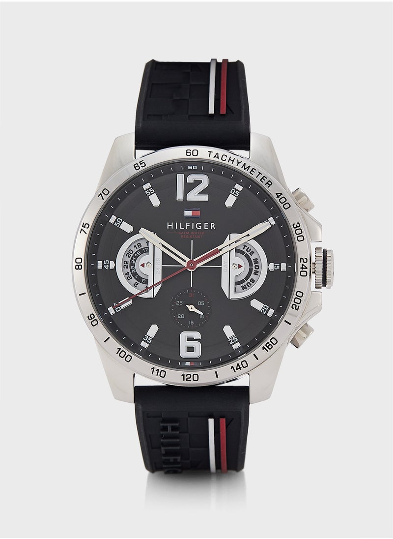 TOMMY HILFIGER Chronograph Silicone Strap Watch  - Image 1