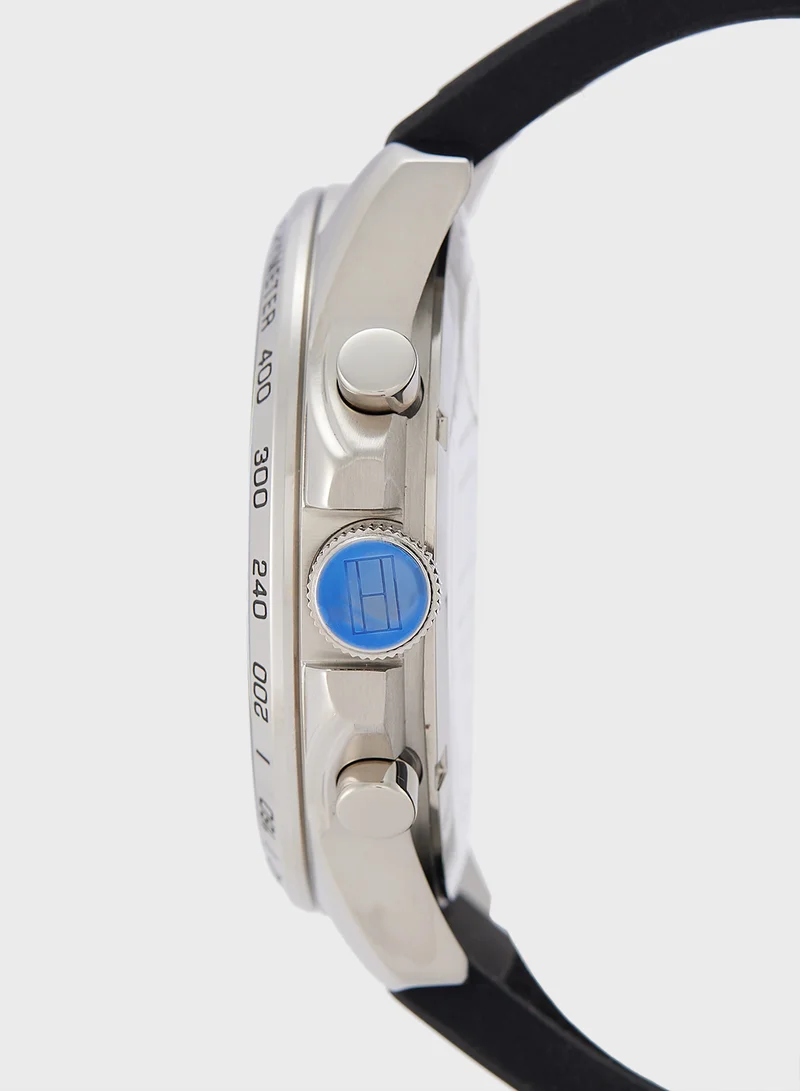 TOMMY HILFIGER Chronograph Silicone Strap Watch