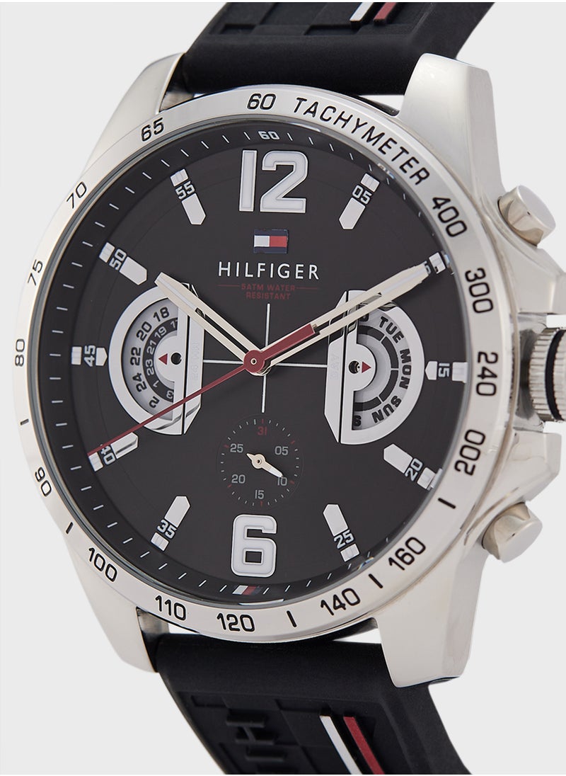 TOMMY HILFIGER Chronograph Silicone Strap Watch  - Image 2