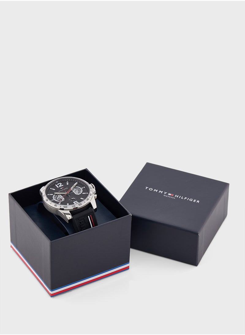 TOMMY HILFIGER Chronograph Silicone Strap Watch  - Image 5