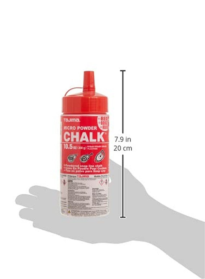 TAJIMA Micro Chalk - Red 10.5 oz (300g) Ultra-Fine Snap-Line Chalk with Durable Bottle & Easy-Fill Nozzle - PLC2-R300 - Image 3