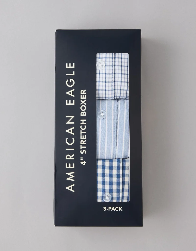 امريكان ايجل شورت بوكسر مرن للرجال - عبوة من 3 قطع
