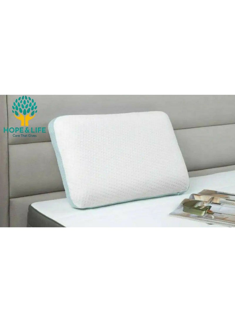 Hope And Life Memory Foam Pillow For Treating Neck And Shoulder Pain, Anti-Microbial And Anti-Allergic - 60*40*13 cm  - Image 5