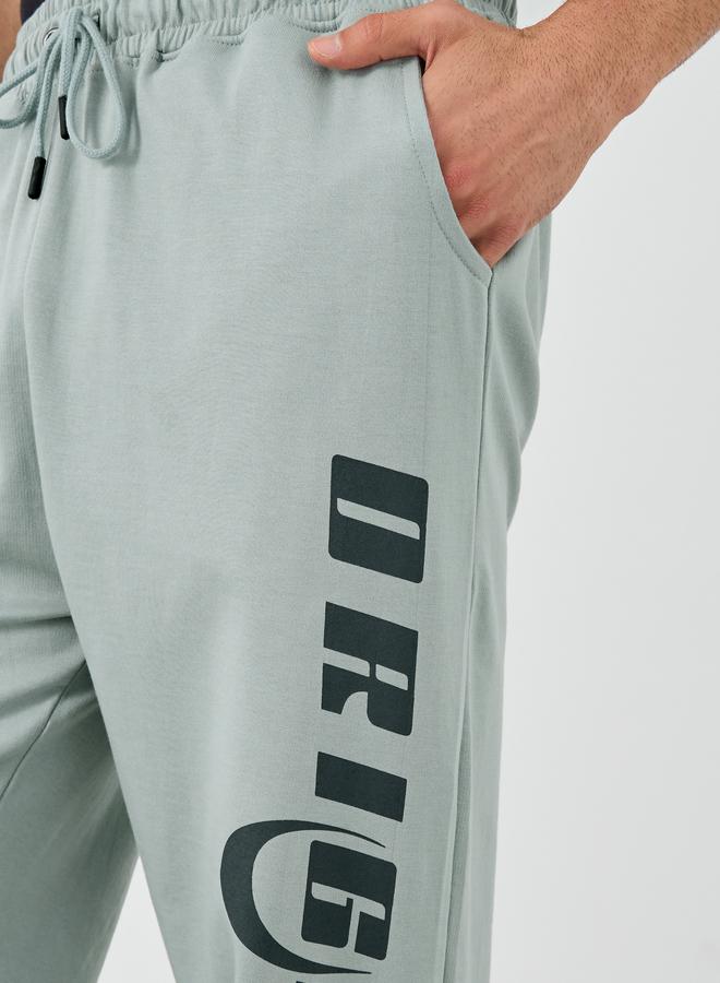 Styli Styli Textured Slogan Print Oversized Joggers  - Image 3