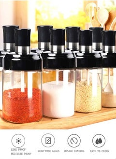 6 Piece Glass Kitchen Spice Jars with Spoons Honey Dispenser Jar Oil Bottle and Airtight Lid 8.4oz - Spice and Seasoning Set Set of 6 - Glass Spice Jar Set - Tall Glass Storage Container Set for Spices and Beans - Clear Airtight Spice Jars for Kitchen, Sugar, Coffee - 6 Piece Topless and Salt Jars for Kitchen Food Storage, Tea, Coffee, Sugar, Salt - pzsku/Z97063CE46499642219A8Z/45/_/1739359749/f84f9bd4-c5b8-4c43-9e4a-89fcbf362ae9