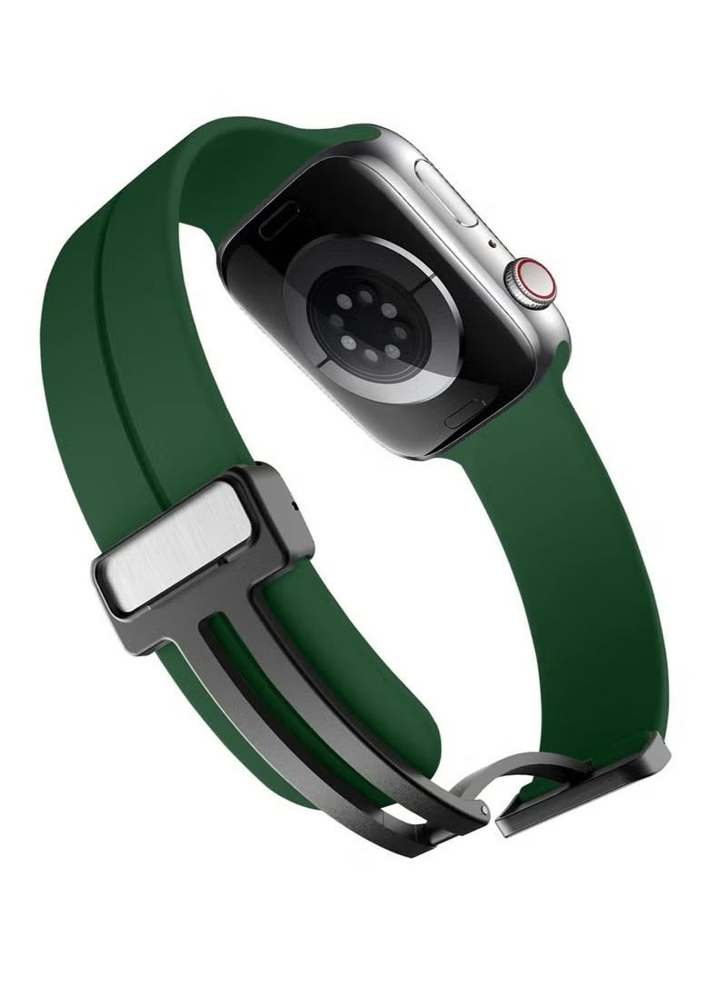 ELTRAZONE Apple Watch Band Compatible with 45mm & 49mm Models – Quick Release Soft Silicone Sport Strap for Men – Skin Friendly, Sweat Resistant, Lightweight & Durable – Perfect for Fitness, Outdoor Activities, and Everyday Use – Comfortable and Stylish Watch Band - Image 3