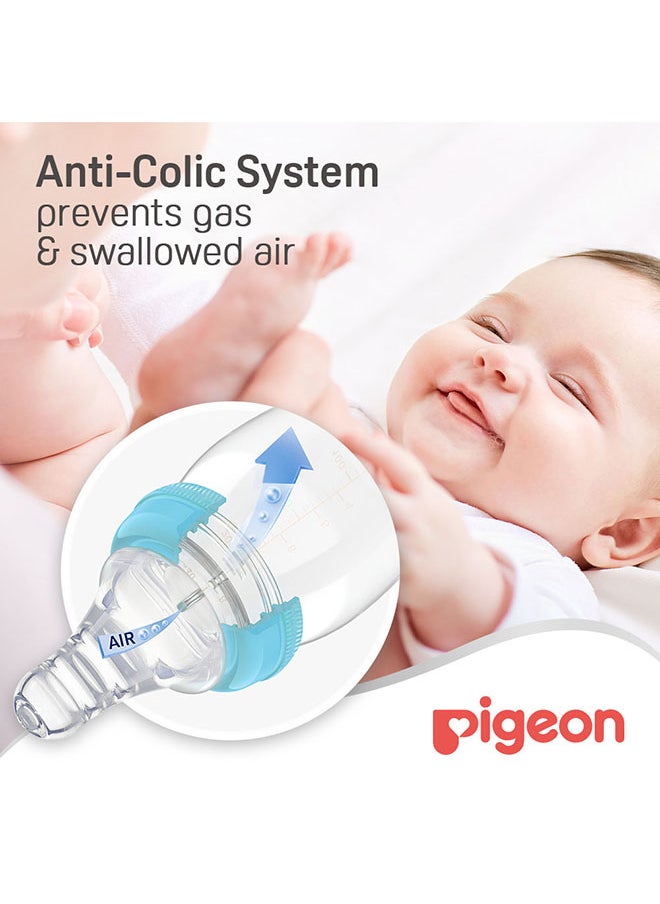 pigeon - Slim Neck Glass Bottle White Cap - 240ML - Assorted - Image 1