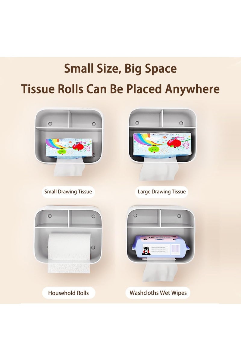 Desktop tissue storage box, multifunctional container with mobile phone holder, desktop stationery storage tissue box, suitable for living room, office, bedside table, dressing table, bedroom, bathroom - Image 5