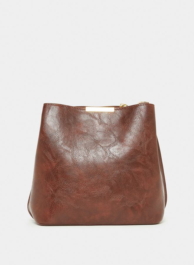 Styli Retro Ethnic Strap Bucket Bag - Image 3