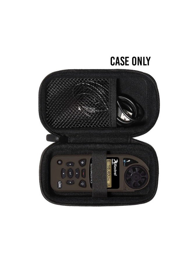 GETGEAR Weather Meter Case for Kestrel Weather Meter compatible with Kestrel Elite, 5700/ 5700X, 5200, 5100, 5500, 2700, 3500, 3000, 3550, 2500, 1000 (Black with black zip)  - Image 3