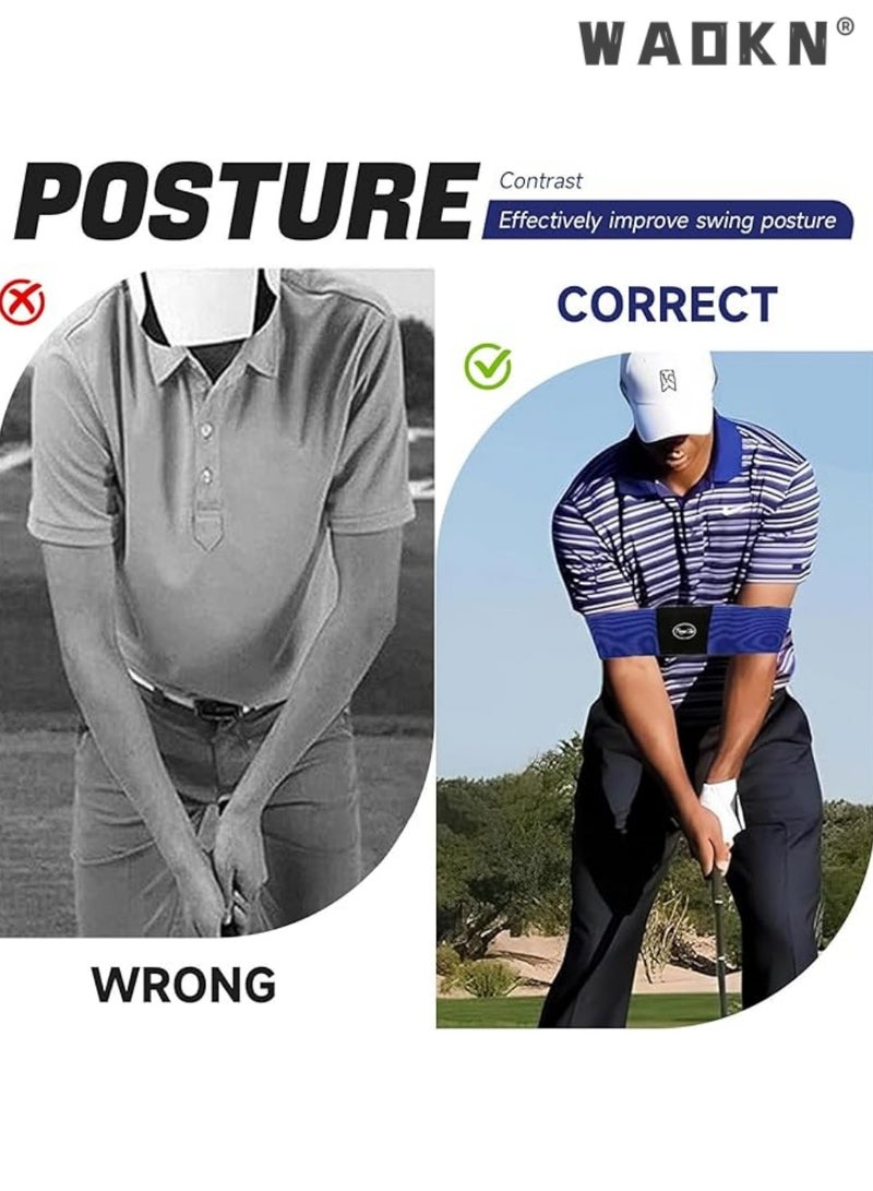 WAOKN Golf Swing Trainer Arm Band, Golf Training Aid for Posture and Alignment Correction, Men, Women & Kids, Value Pack for Improved Swing Mechanics,Ideal Golf Training Tool for Beginners and Pros - Image 5