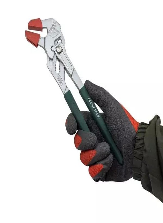 ROCKFORCE PROFESSIONAL TOOLS Water Pump Pliers, 250mm, Rubber Grip Handle, Professional Grade, Grey and Black - Image 2