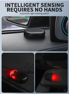 GROIC 2PCS Solar Power Warning Light, Car Alarm Light, Strobe Solar Energy Security Alarm Light Anti-theft Warning Strobe Lamp for Car Vehicle Van Truck SUV  - Image 3