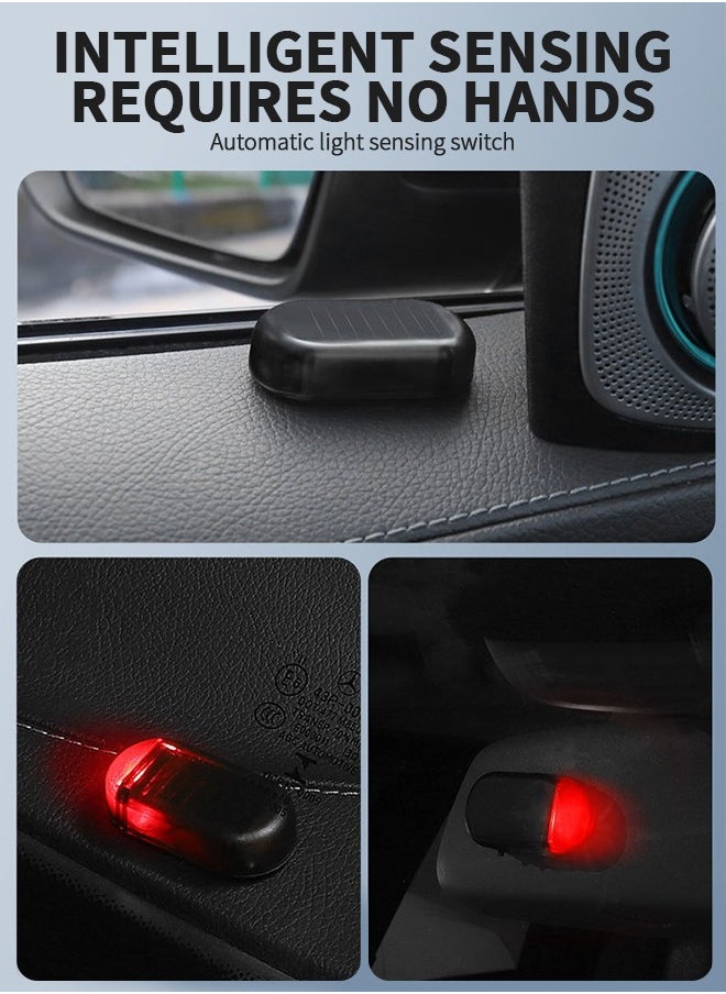 GROIC 2PCS Solar Power Warning Light, Car Alarm Light, Strobe Solar Energy Security Alarm Light Anti-theft Warning Strobe Lamp for Car Vehicle Van Truck SUV  - Image 3