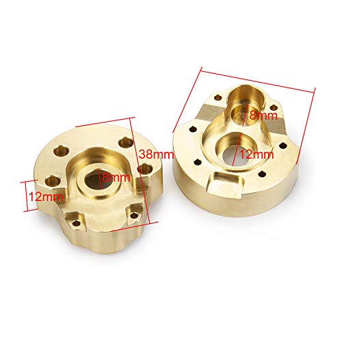 Benedict Harry Heavy Weight Brass Outer Portal Drive Housing 65g for 110 RC Crawler Car Redcat GEN8 Upgrades Parts 2PCS - Image 5