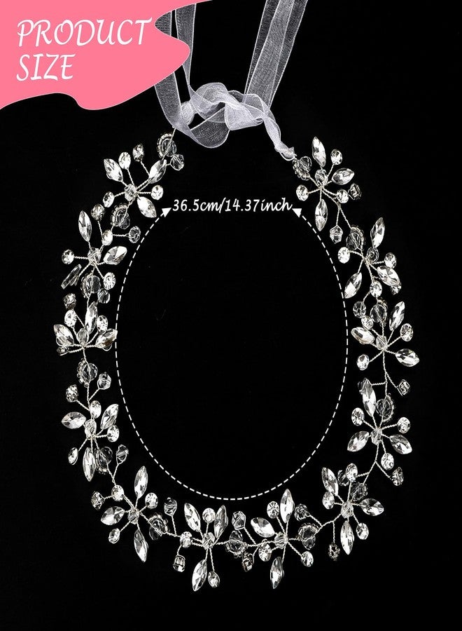 AMCAMI Floral Headbands for Girls Flower Girl Hair Accessory & Bridal Hair Pieces with Flowers for Hair and Wedding Accessories - Image 2