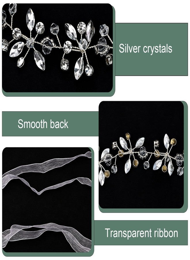 AMCAMI Floral Headbands for Girls Flower Girl Hair Accessory & Bridal Hair Pieces with Flowers for Hair and Wedding Accessories - Image 3