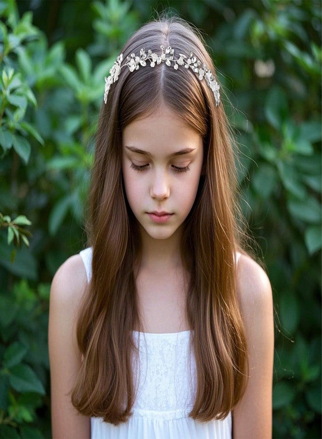 AMCAMI Floral Headbands for Girls Flower Girl Hair Accessory & Bridal Hair Pieces with Flowers for Hair and Wedding Accessories - Image 5