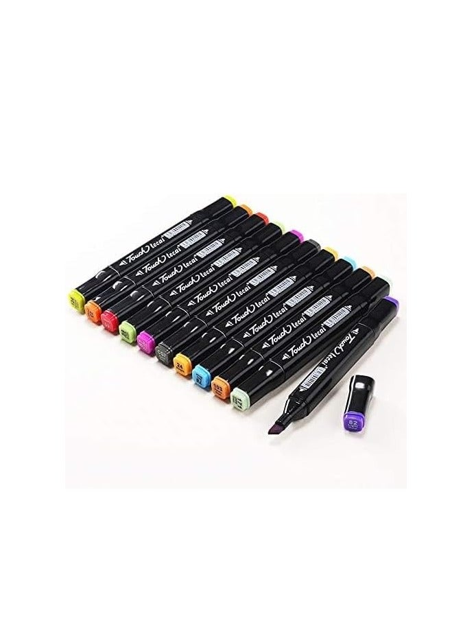 80-Piece Graphic Marker Pen Multicolour BY TOYS-EGYPT