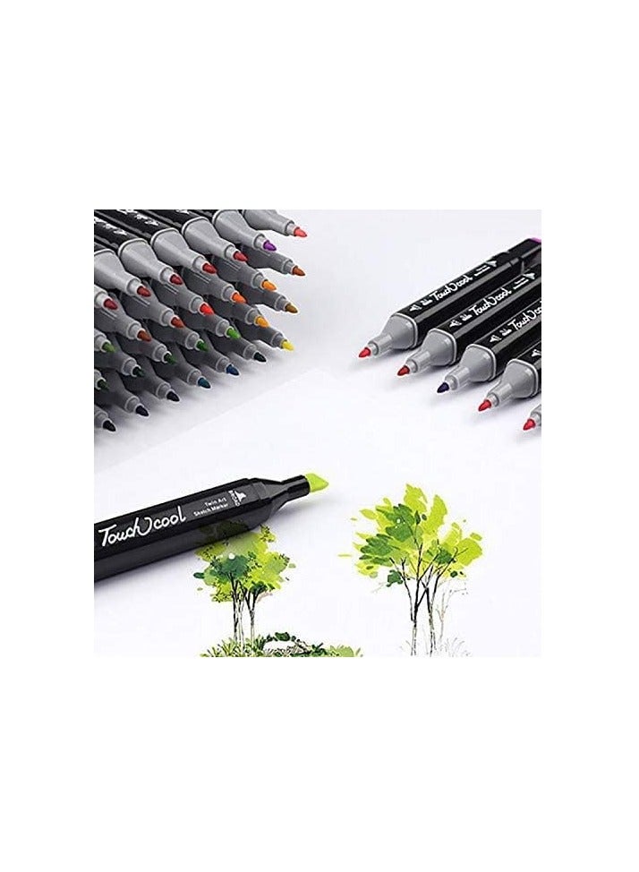 80-Piece Graphic Marker Pen Multicolour BY TOYS-EGYPT