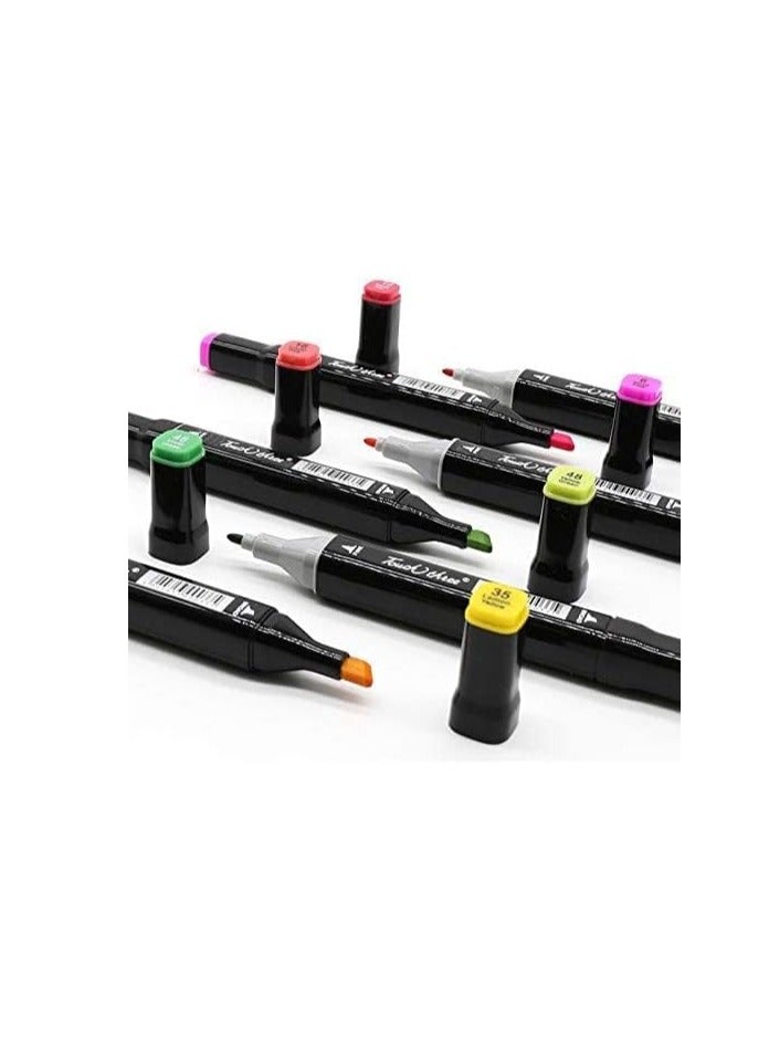 80-Piece Graphic Marker Pen Multicolour BY TOYS-EGYPT