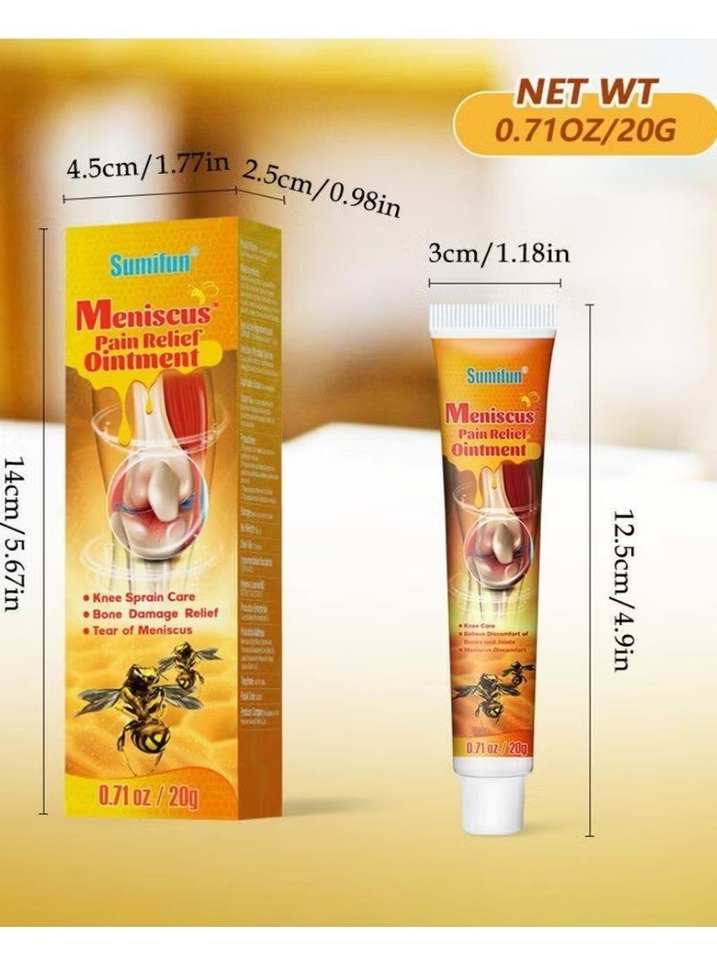 سوميفون 3 قطع كومبو باك كريم تخفيف الألم من التهاب المفاصل كريم تخفيف الألم العناية بالركبة كريم سم النحل لعلاج العناية بالمفاصل كريم هلام سم النحل كريم تخفيف الألم في المفاصل والعضلات 3x20g - Image 5