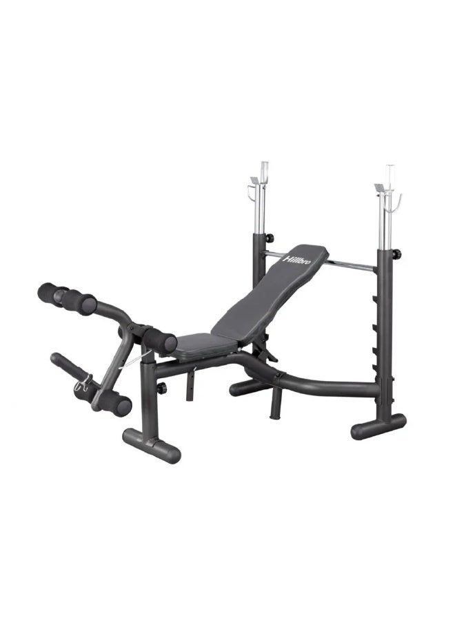 Hillbro 53BB1 Olympic Weight Bench – Heavy-Duty Steel, Multi-Level Adjustments, Full Body Home Fitness Bench - Image 1