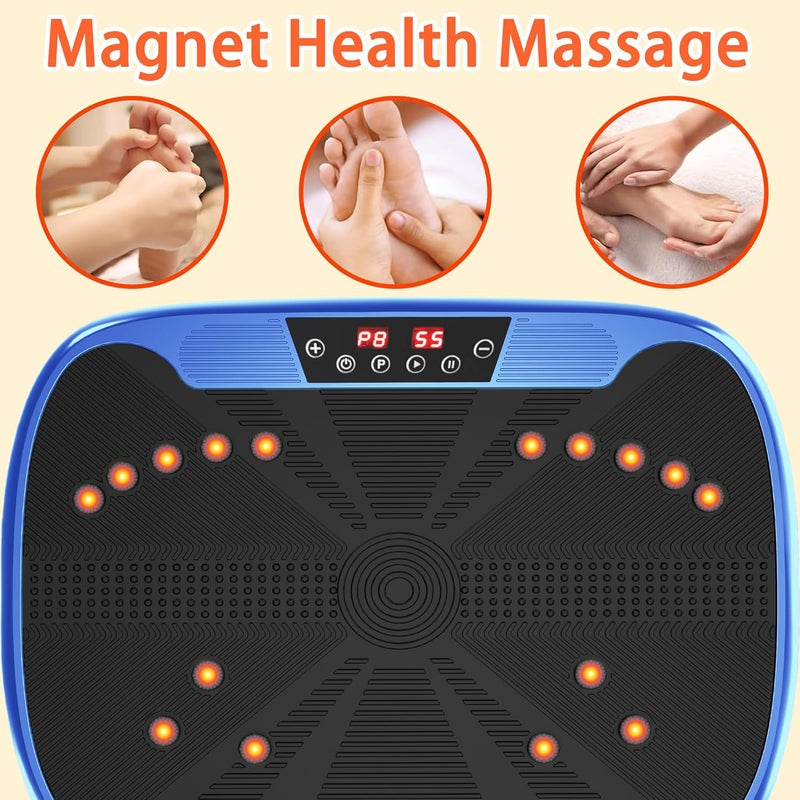 ETG Mini Vibration Plate Exercise Machine Whole Body Workout Vibrate Fitness Platform Lymphatic Drainage Machine for Weight Loss Shaping Toning Wellness Home Gyms Workout - Image 4