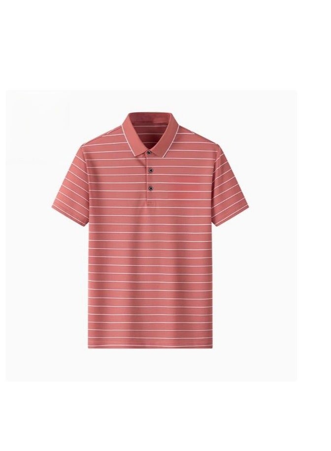 Men's Loose And Breathable Short Sleeved T-Shirt Polo - Image 1