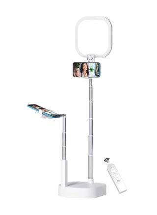 Extendable Selfie Stand, 360° Rotation Height & Angle Adjustable Phone Holder with Two Phone Holders - pzsku/Z97070E0620AC7D2E112CZ/45/_/1684153992/7b2e766d-07a5-4bb3-b21f-0289af3289ae
