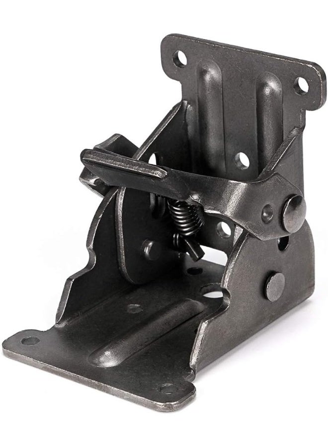 Skelang Foldable Bracket, Self-Lock Hinge Hardware with Screws Lock Extension Support for Table Leg, Bed Leg, Workbench, Pack of 4 - Image 2