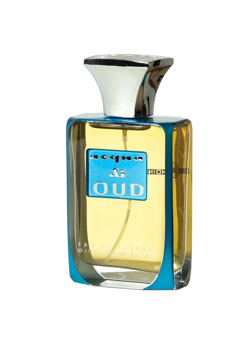 Moin Acqua Di Oud Unisex Perfume 100ml - Oud, Rose, Amber, Patchouli, Woody & Warm Spicy Fragrance for Men and Women - Long Lasting Luxury Scent  - Image 2