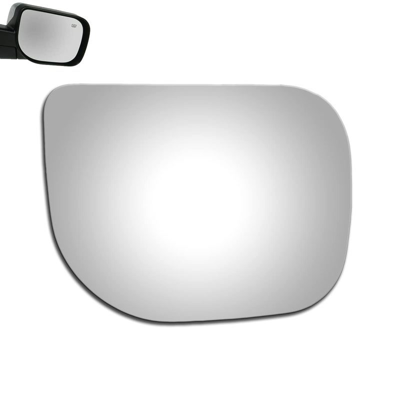 WLLW Mirror Glass for NISSAN TITAN 20042008 NISSAN ARMADA 20052009 NISSAN PATHFINDER ARMADA 2004 Passenger Side Only Right Convex Replacement Glass with Adhesive